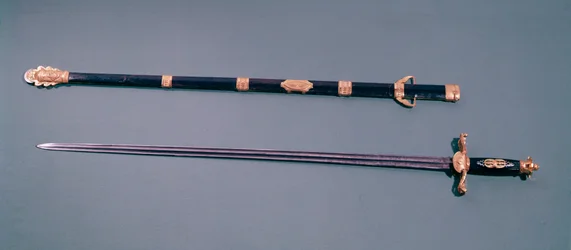 Spada a doppio taglio di un generale in comando durante il colpo di stato a Saint Cloud il 18 brumaio anno 8 (9 novembre 1799)